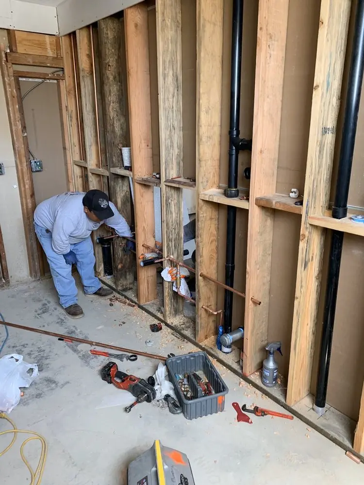 Commercial rough-in plumbing for Gas Line Repair in Raoul